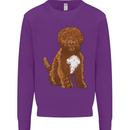 Cockapoo Dog Kids Sweatshirt Jumper Purple