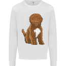 Cockapoo Dog Kids Sweatshirt Jumper White