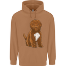 Cockapoo Dog Mens 80% Cotton Hoodie Caramel Latte