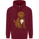 Cockapoo Dog Mens 80% Cotton Hoodie Maroon