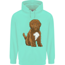 Cockapoo Dog Mens 80% Cotton Hoodie Peppermint