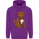 Cockapoo Dog Mens 80% Cotton Hoodie Purple