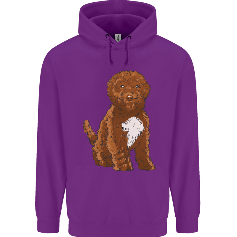 Cockapoo Dog Mens 80% Cotton Hoodie Purple