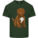 Cockapoo Dog Mens Cotton T-Shirt Tee Top Forest Green