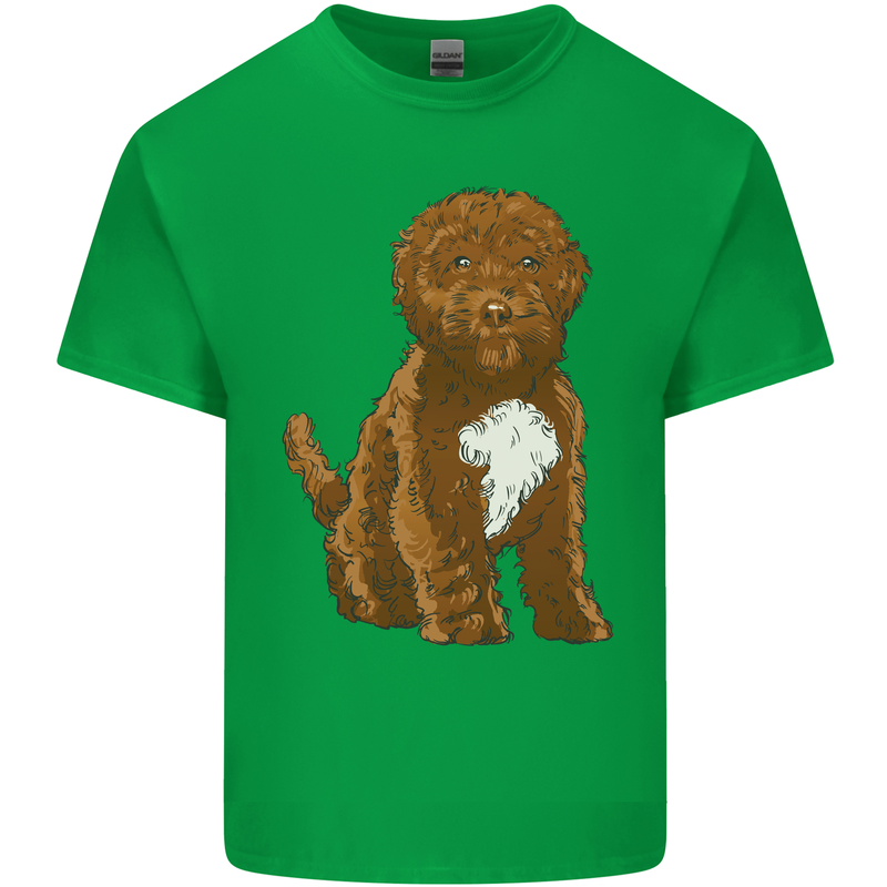 Cockapoo Dog Mens Cotton T-Shirt Tee Top Irish Green