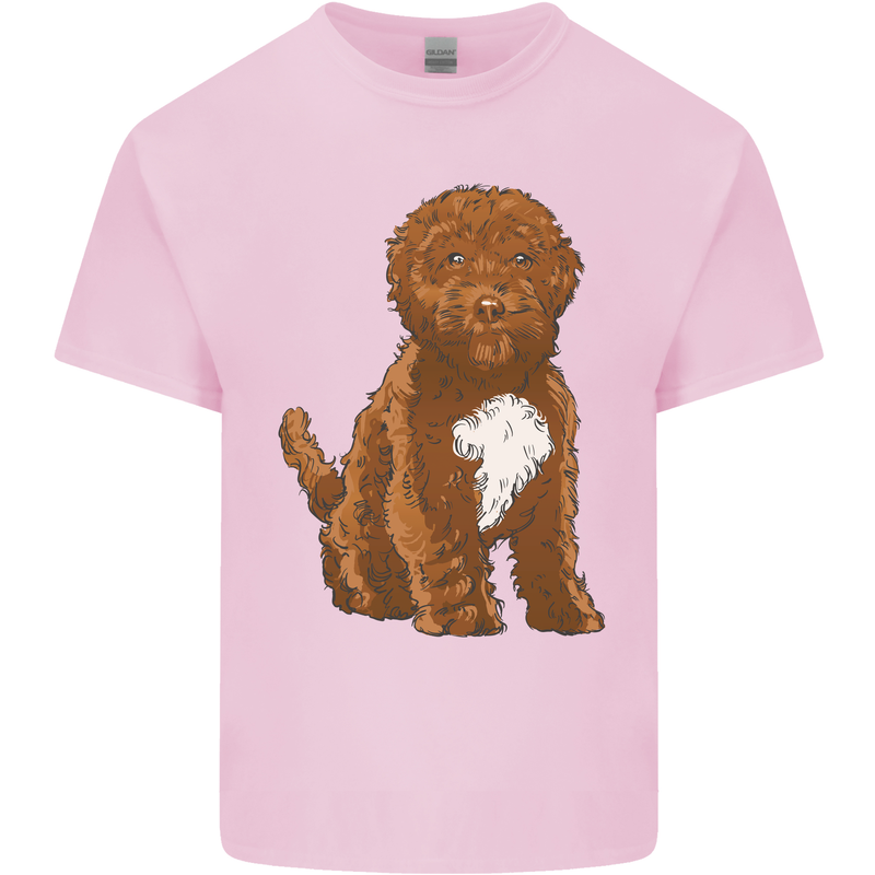Cockapoo Dog Mens Cotton T-Shirt Tee Top Light Pink
