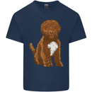 Cockapoo Dog Mens Cotton T-Shirt Tee Top Navy Blue