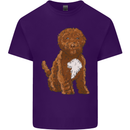 Cockapoo Dog Mens Cotton T-Shirt Tee Top Purple