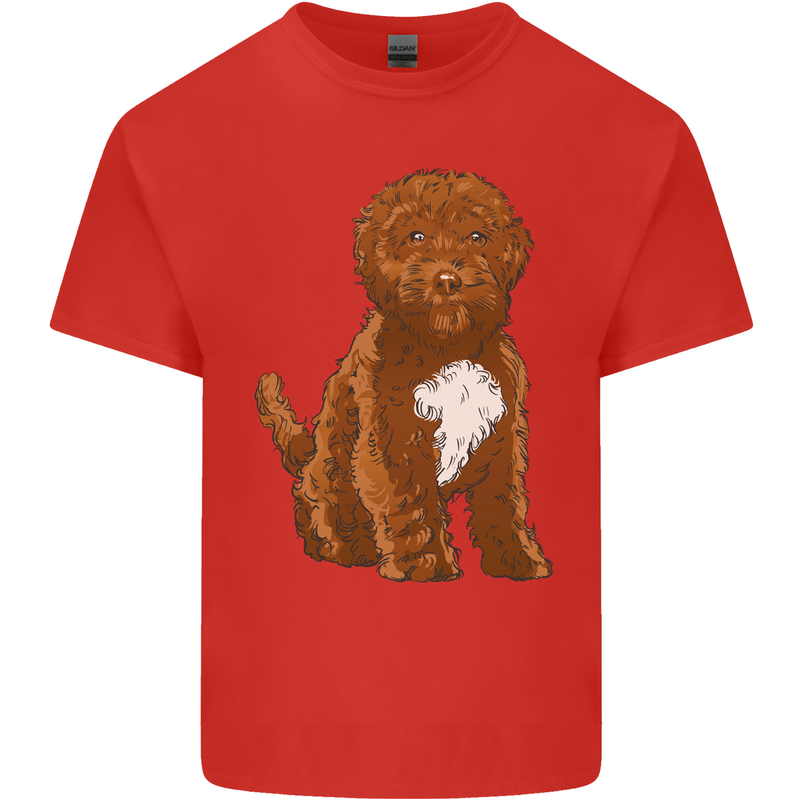 Cockapoo Dog Mens Cotton T-Shirt Tee Top Red