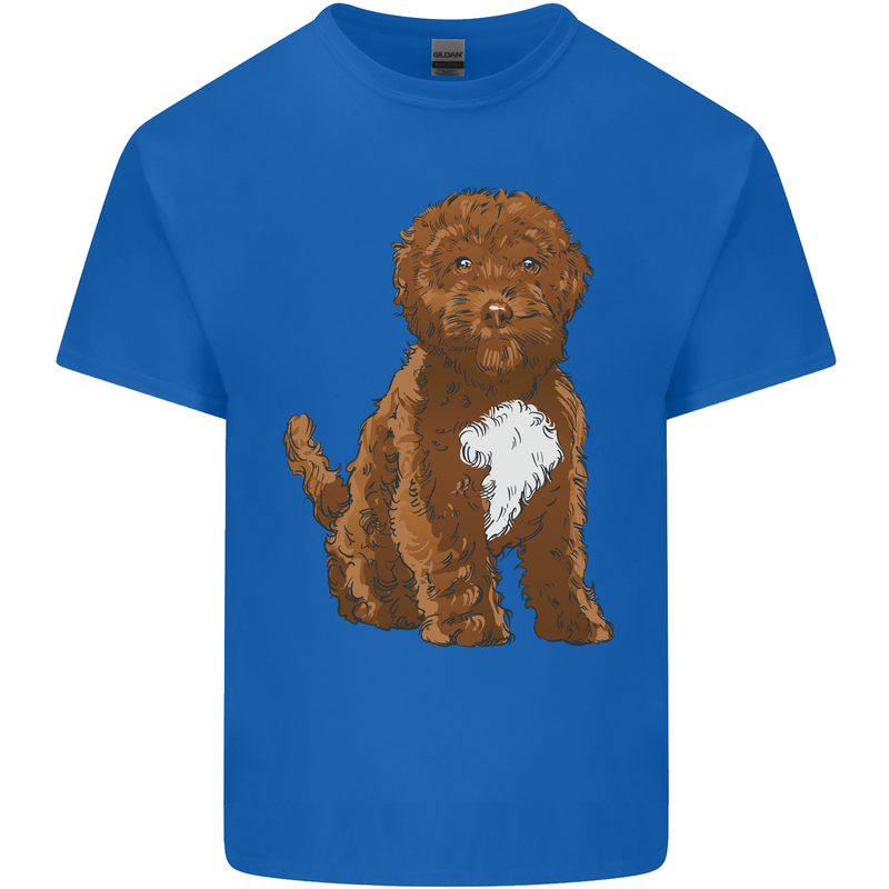 Cockapoo Dog Mens Cotton T-Shirt Tee Top Royal Blue