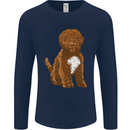 Cockapoo Dog Mens Long Sleeve T-Shirt Navy Blue
