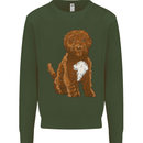 Cockapoo Dog Mens Sweatshirt Jumper Forest Green