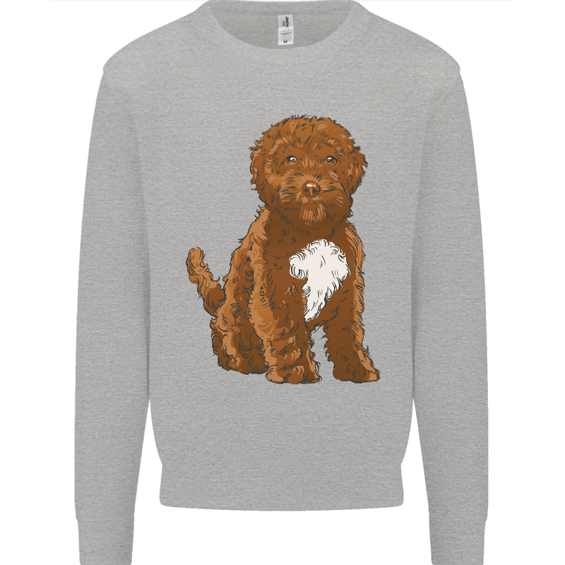 Cockapoo Dog Mens Sweatshirt Jumper Sports Grey