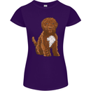 Cockapoo Dog Womens Petite Cut T-Shirt Purple