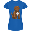 Cockapoo Dog Womens Petite Cut T-Shirt Royal Blue