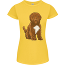 Cockapoo Dog Womens Petite Cut T-Shirt Yellow
