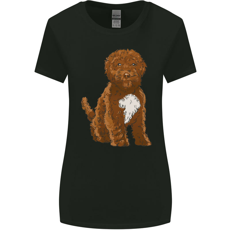 Cockapoo Dog Womens Wider Cut T-Shirt Black