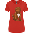Cockapoo Dog Womens Wider Cut T-Shirt Red