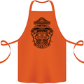 Coffee House Cotton Apron 100% Organic Orange