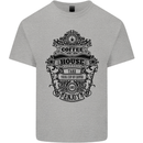 Coffee House Mens Cotton T-Shirt Tee Top Sports Grey