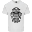 Coffee House Mens Cotton T-Shirt Tee Top White