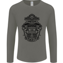 Coffee House Mens Long Sleeve T-Shirt Charcoal