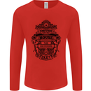 Coffee House Mens Long Sleeve T-Shirt Red
