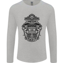 Coffee House Mens Long Sleeve T-Shirt Sports Grey