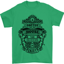 Coffee House Mens T-Shirt Cotton Gildan Irish Green