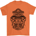 Coffee House Mens T-Shirt Cotton Gildan Orange
