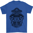 Coffee House Mens T-Shirt Cotton Gildan Royal Blue