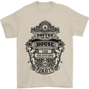Coffee House Mens T-Shirt Cotton Gildan Sand