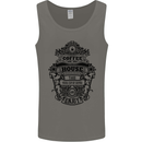 Coffee House Mens Vest Tank Top Charcoal