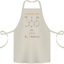 Coffee I Run On Caffeine and Chaos Funny Cotton Apron 100% Organic Natural