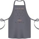 Coffee I Run On Caffeine and Chaos Funny Cotton Apron 100% Organic Steel