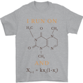 Coffee I Run On Caffeine and Chaos Funny Mens T-Shirt Cotton Gildan Sports Grey