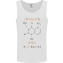 Coffee I Run On Caffeine and Chaos Funny Mens Vest Tank Top White
