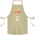 Coffee Is Always a Good Idea Funny Cotton Apron 100% Organic Khaki