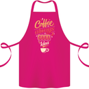 Coffee Is Always a Good Idea Funny Cotton Apron 100% Organic Pink