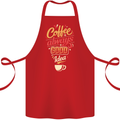 Coffee Is Always a Good Idea Funny Cotton Apron 100% Organic Red