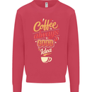 Coffee Is Always a Good Idea Funny Mens Sweatshirt Jumper Heliconia