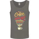 Coffee Is Always a Good Idea Funny Mens Vest Tank Top Charcoal