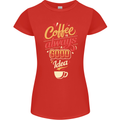 Coffee Is Always a Good Idea Funny Womens Petite Cut T-Shirt Red