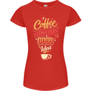 Coffee Is Always a Good Idea Funny Womens Petite Cut T-Shirt Red