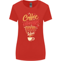 Coffee Is Always a Good Idea Funny Womens Wider Cut T-Shirt Red