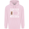 Coffee Needed Funny Addict Childrens Kids Hoodie Light Pink