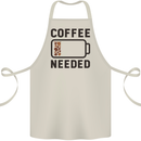 Coffee Needed Funny Addict Cotton Apron 100% Organic Natural