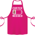 Coffee Needed Funny Addict Cotton Apron 100% Organic Pink