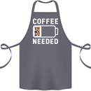 Coffee Needed Funny Addict Cotton Apron 100% Organic Steel
