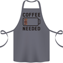 Coffee Needed Funny Addict Cotton Apron 100% Organic Steel